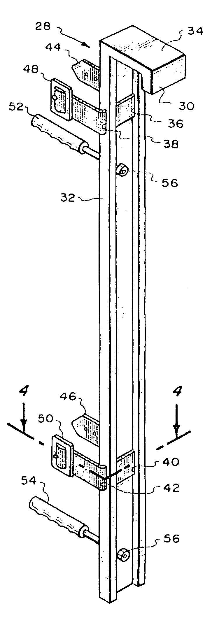 Holder for a concrete slurry hose