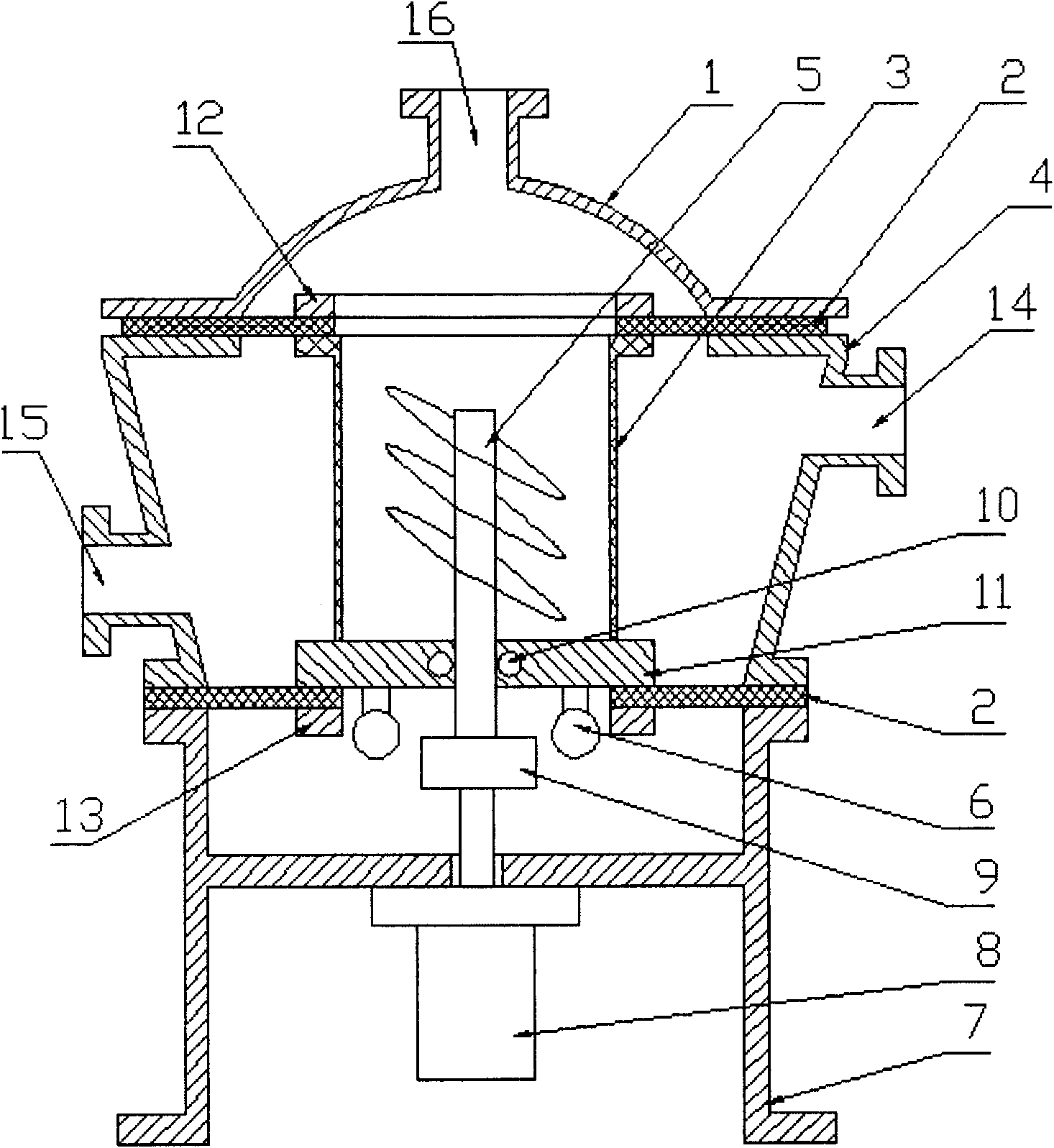 Liquid medium separation device