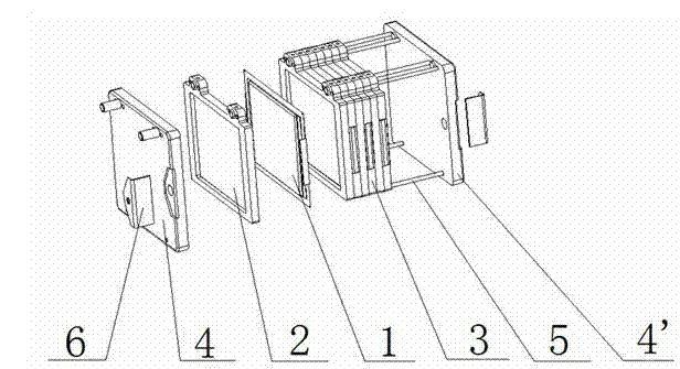 Water-cooling device for lithium-ion power battery grouping