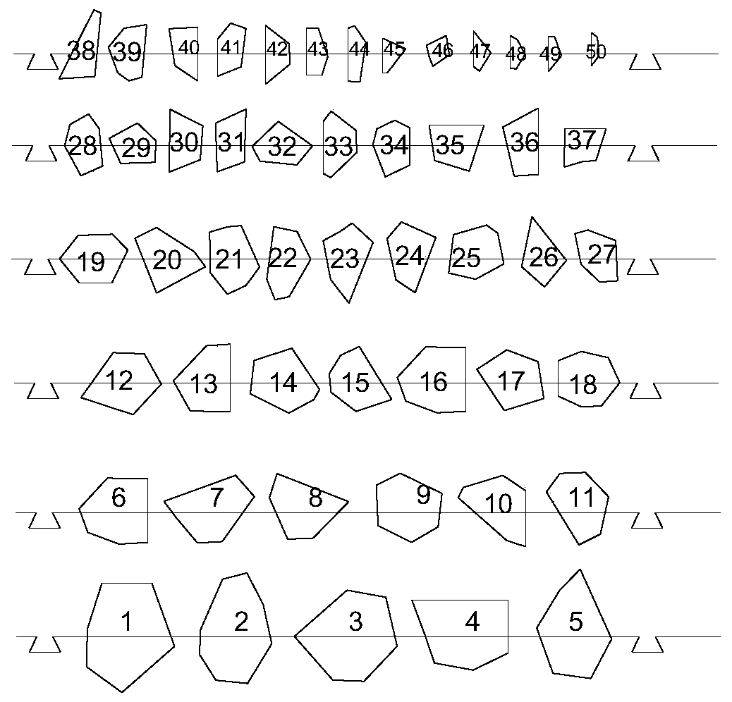 Method for preparing rregular columnar joint type rock sample