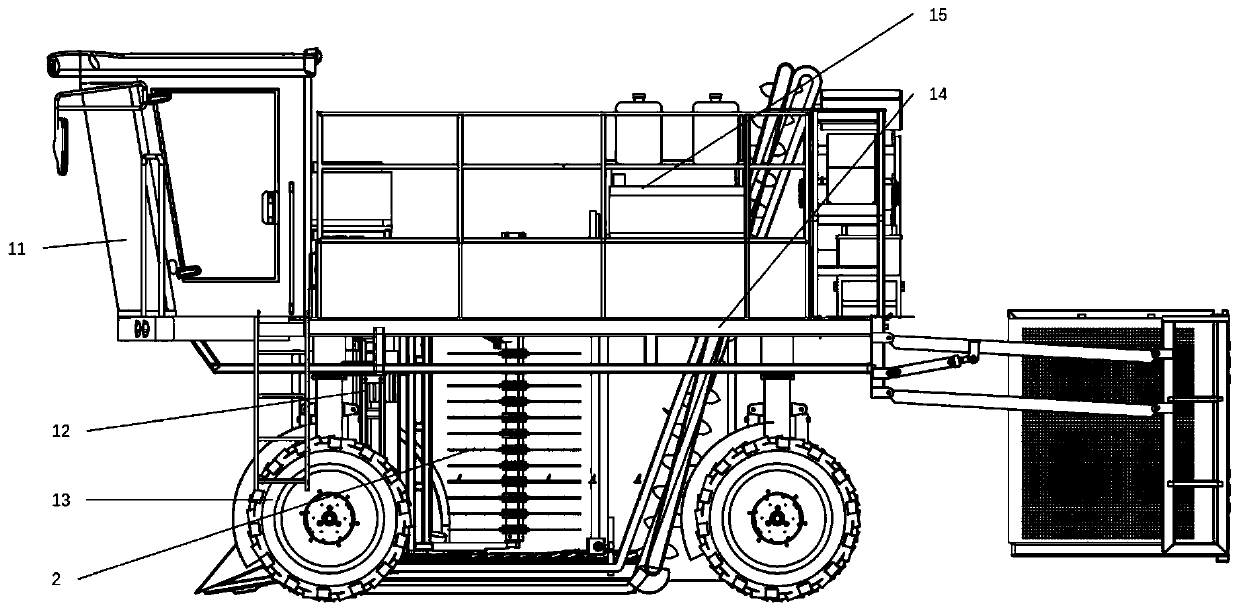 Chinese wolfberry picking vehicle