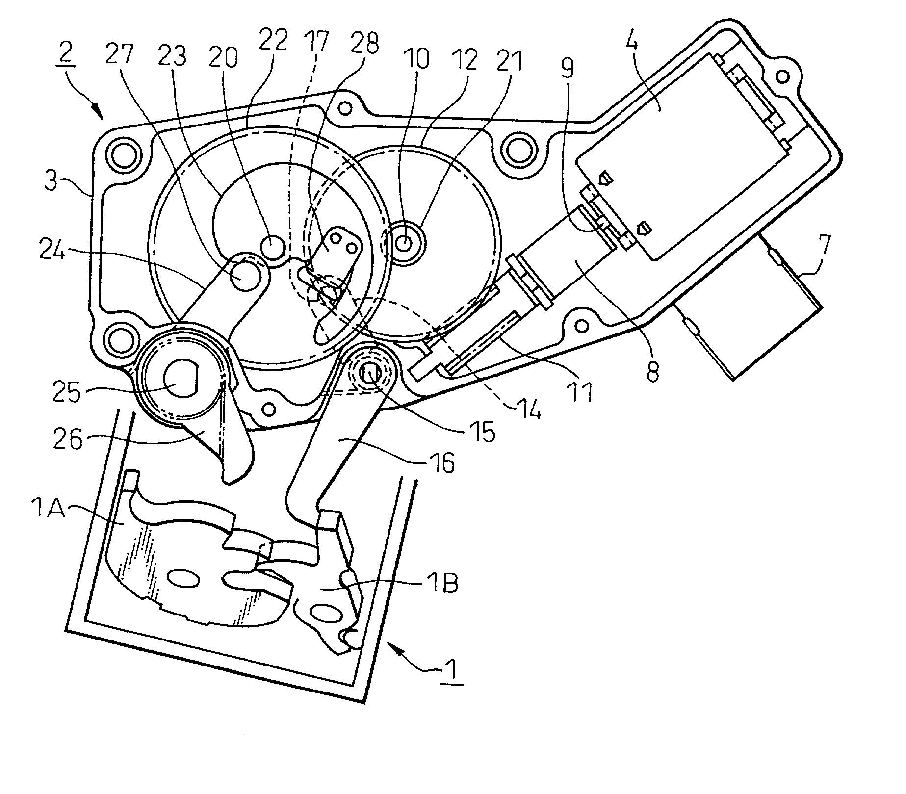 Door lock drive unit