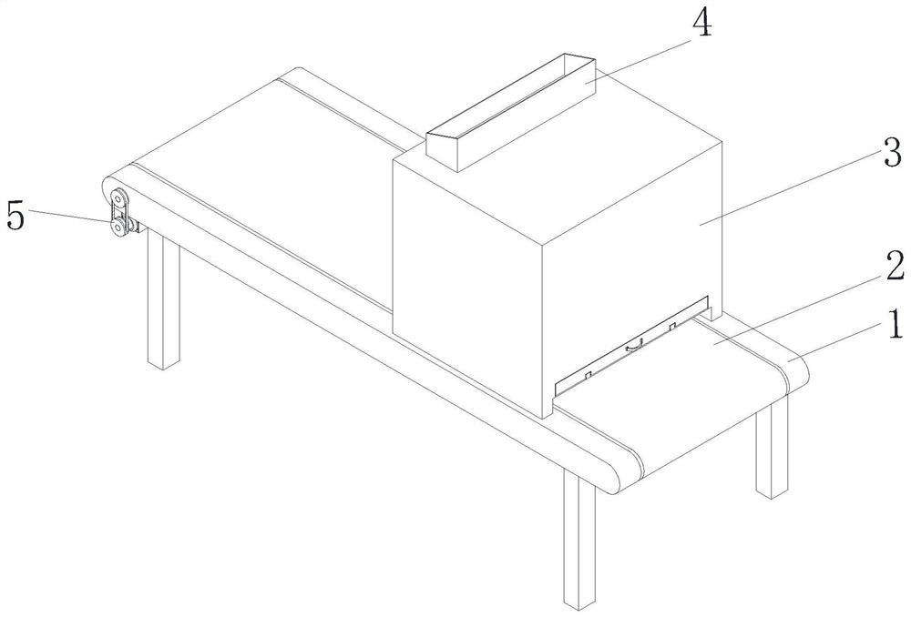 A discharge device for battery production