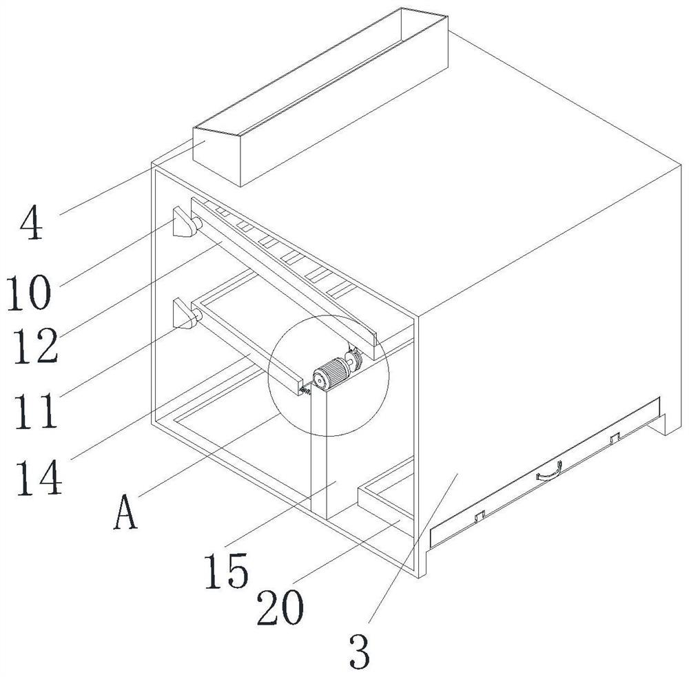 A discharge device for battery production