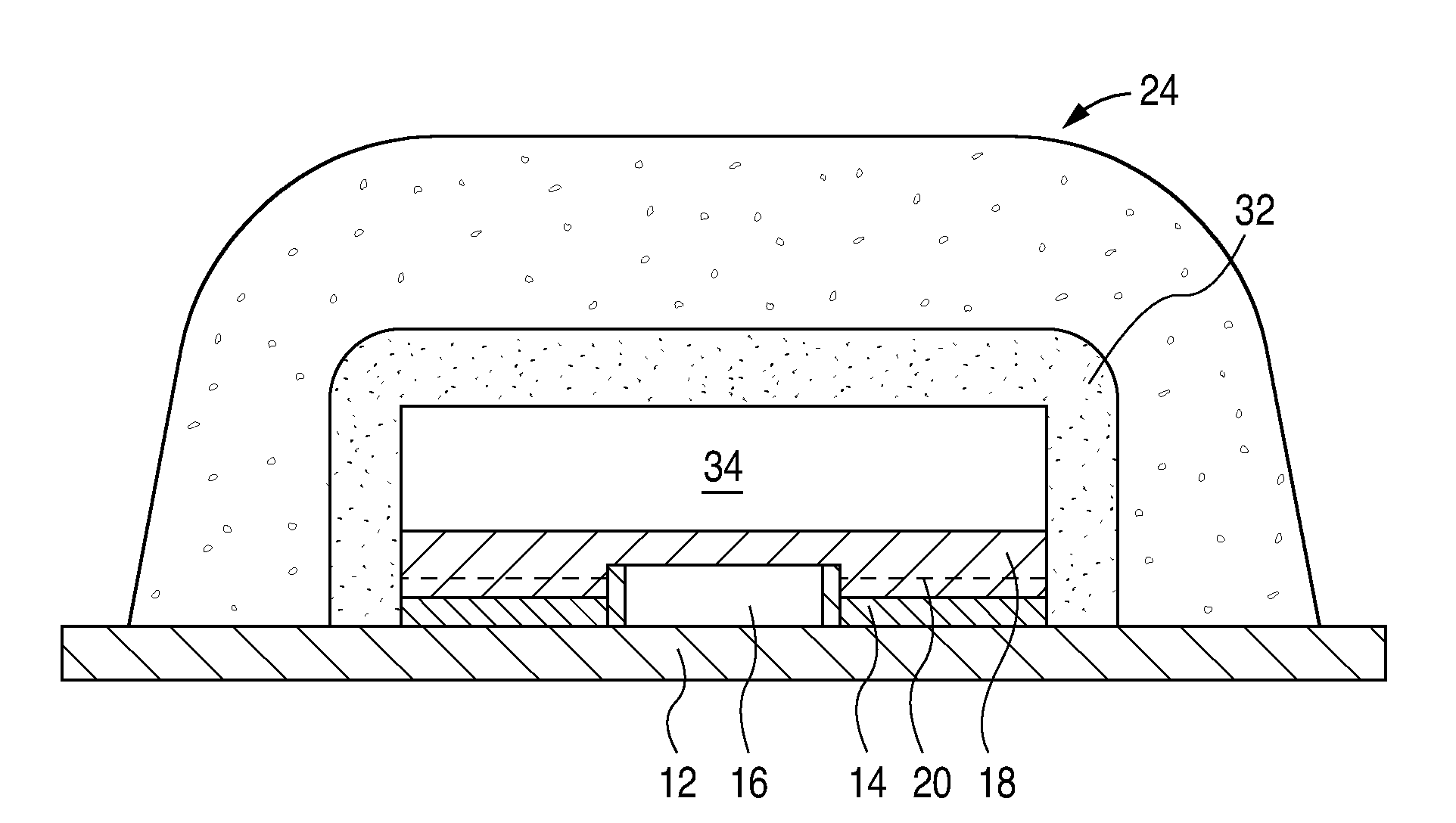 Phosphor converted light emitting device