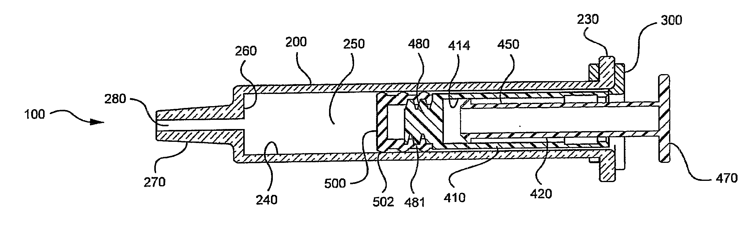 Syringe With Adjustable Two Piece Plunger Rod