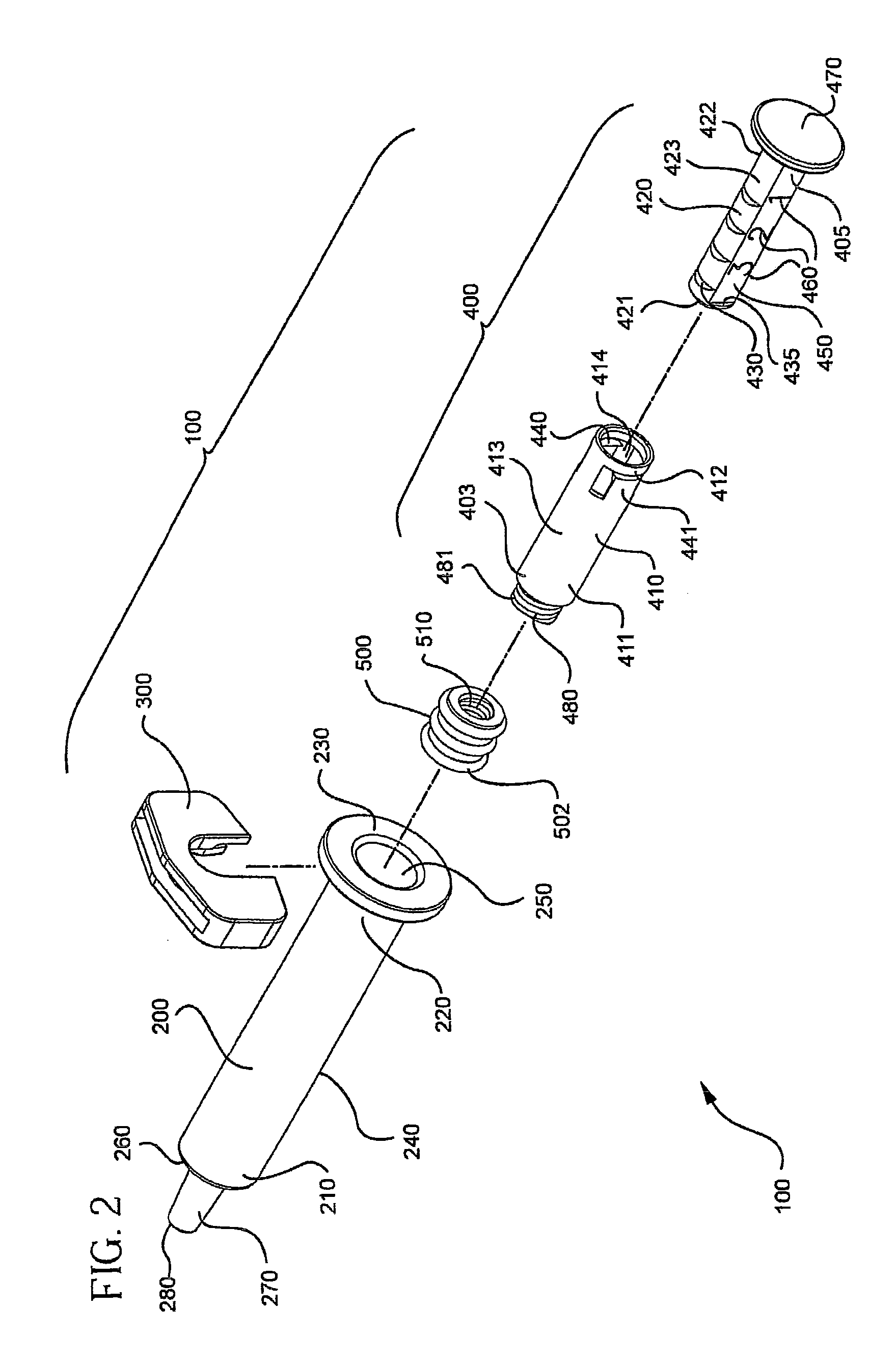 Syringe With Adjustable Two Piece Plunger Rod