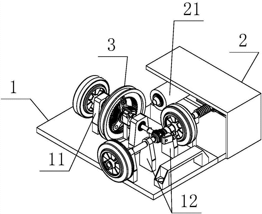 Separating type mechanical and electrical transmission mechanism