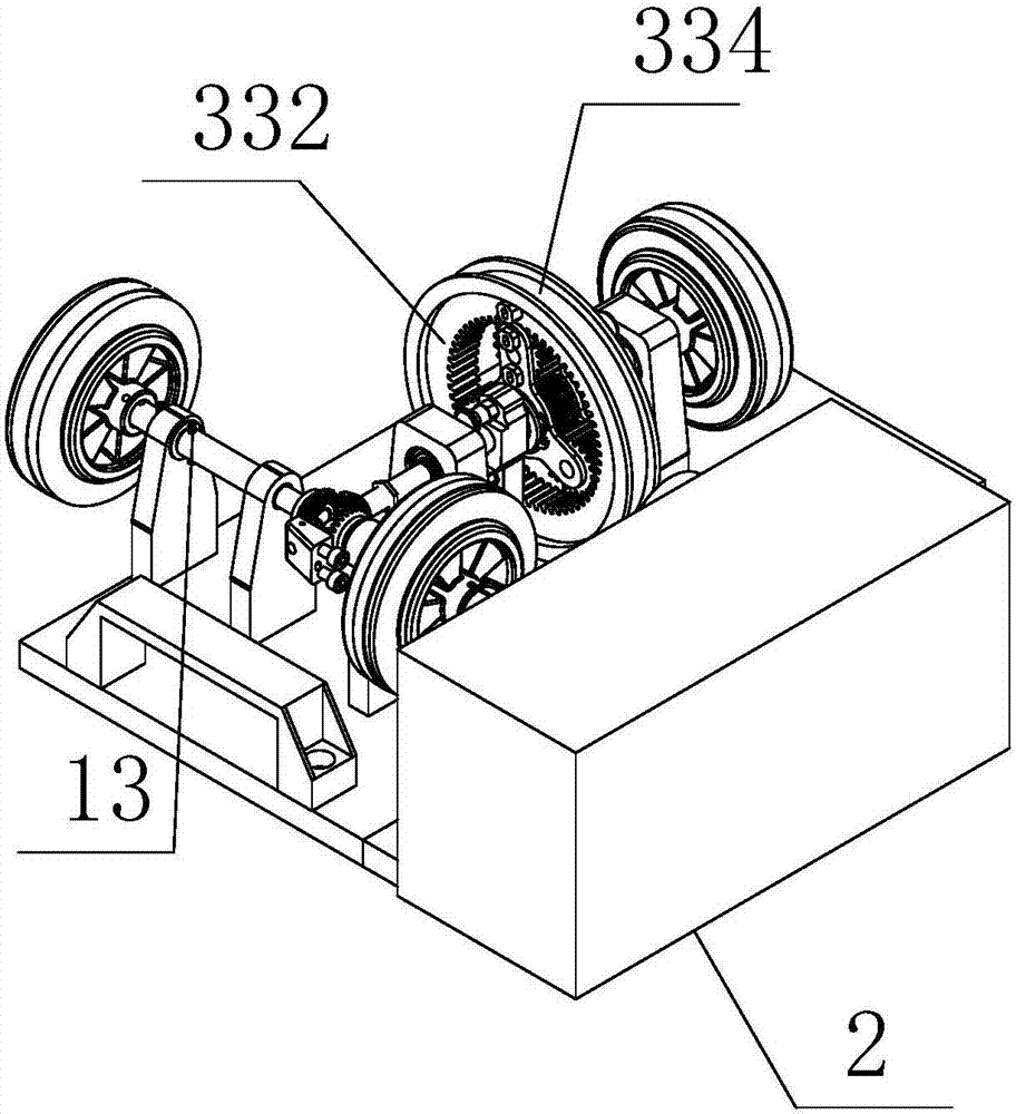 Separating type mechanical and electrical transmission mechanism