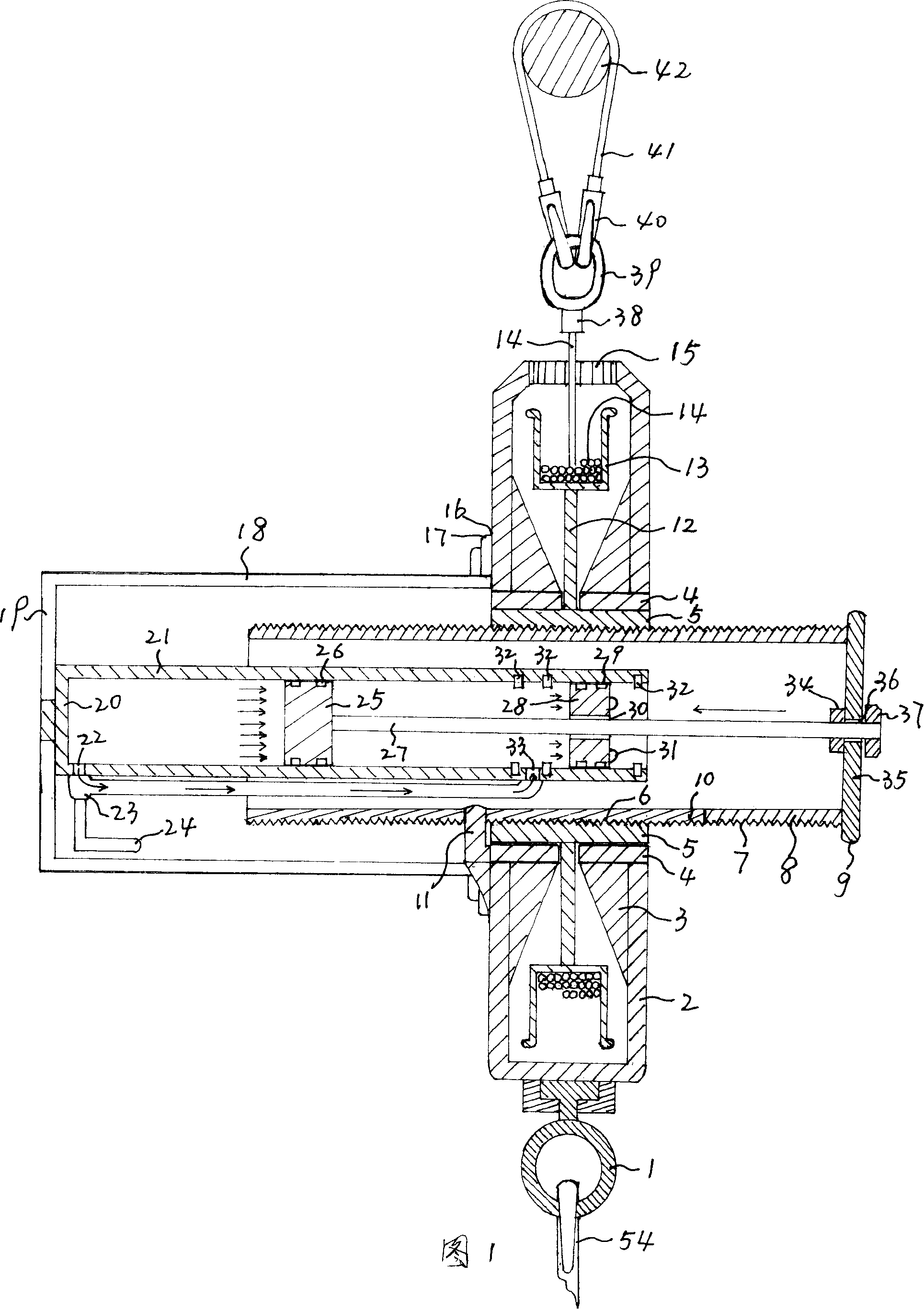 Device for rescuing from storied house