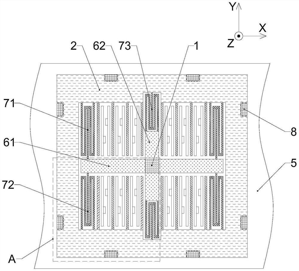 Micromechanical detection structure and MEMS inertial measurement device