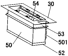 Downdraft range hood integrated with induction cooker