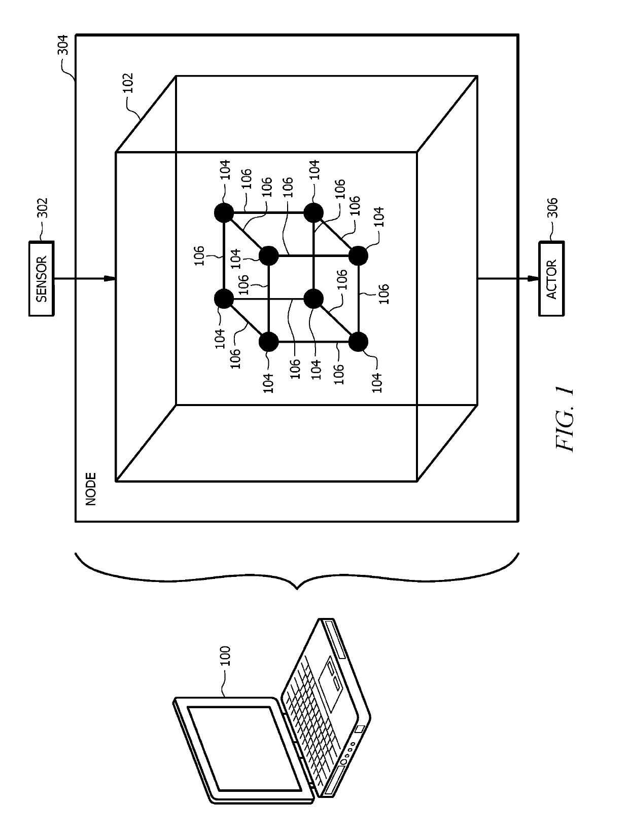 Computer architecture for emulating a correlithm object processing system that uses portions of correlithm objects and portions of a mapping table in a distributed node network