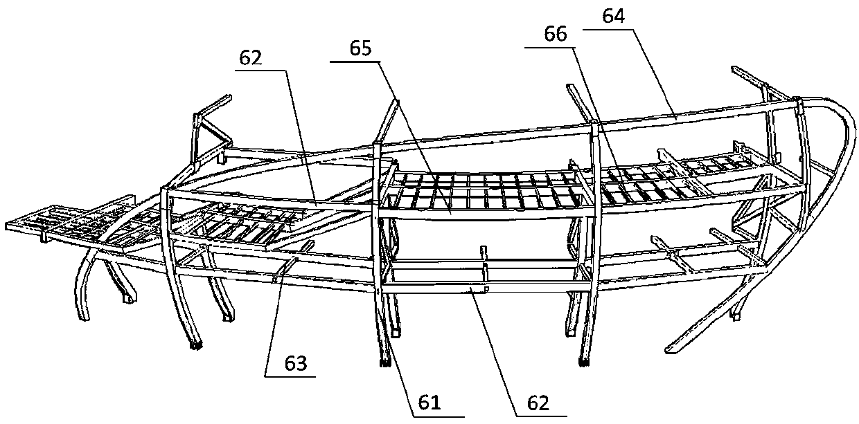 A multi-curve petal truss structure and its construction method