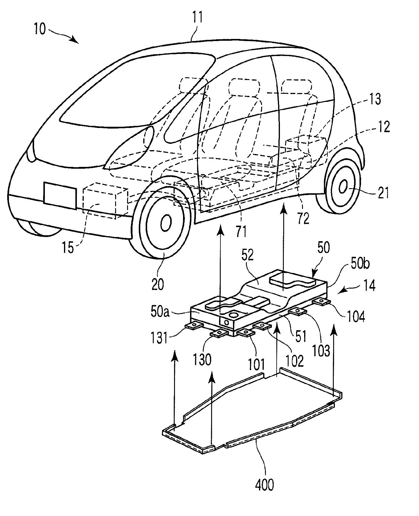 Battery case for electric vehicle