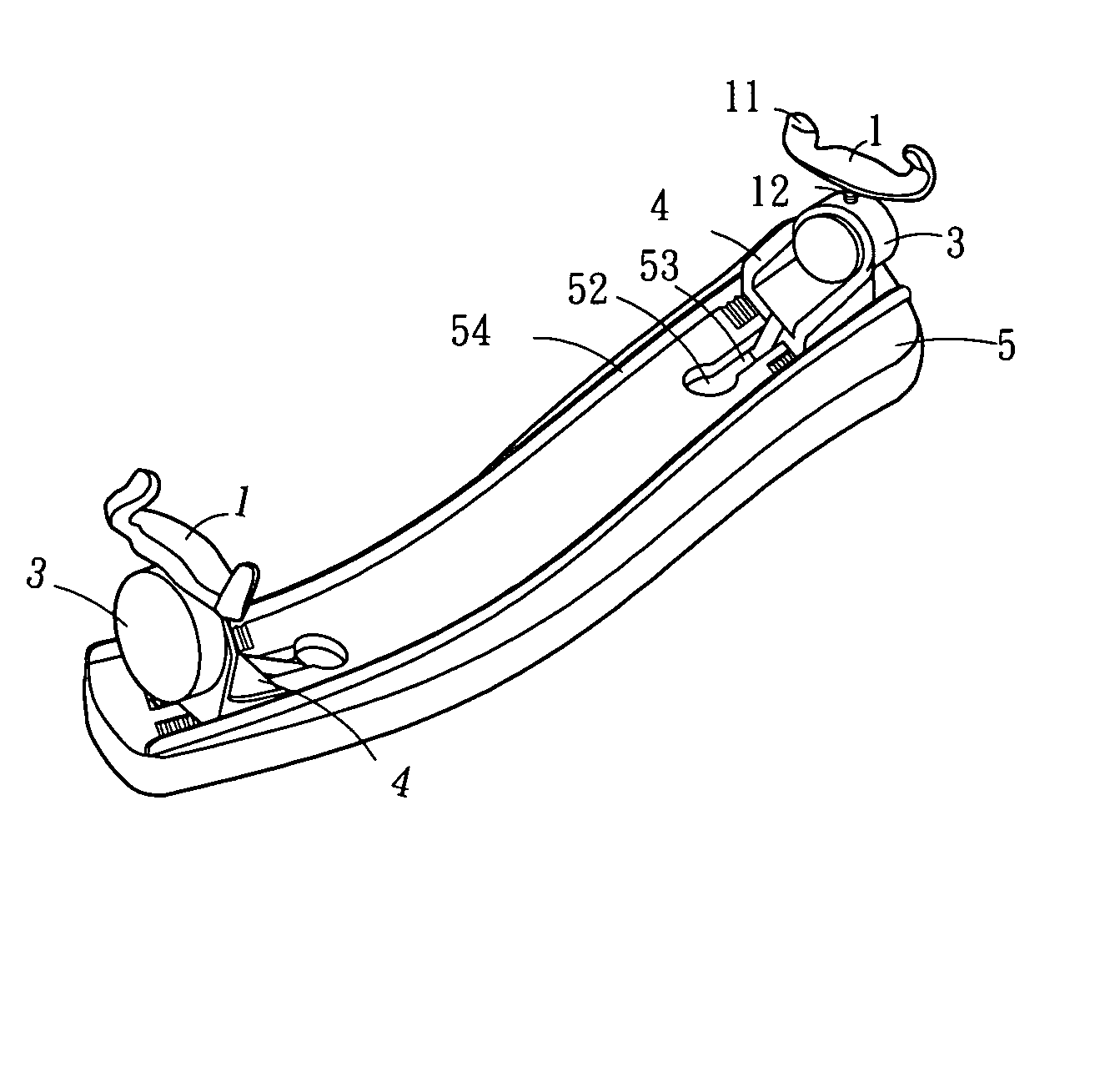 Shoulder rest for violin having rack rail based width adjustment mechanism