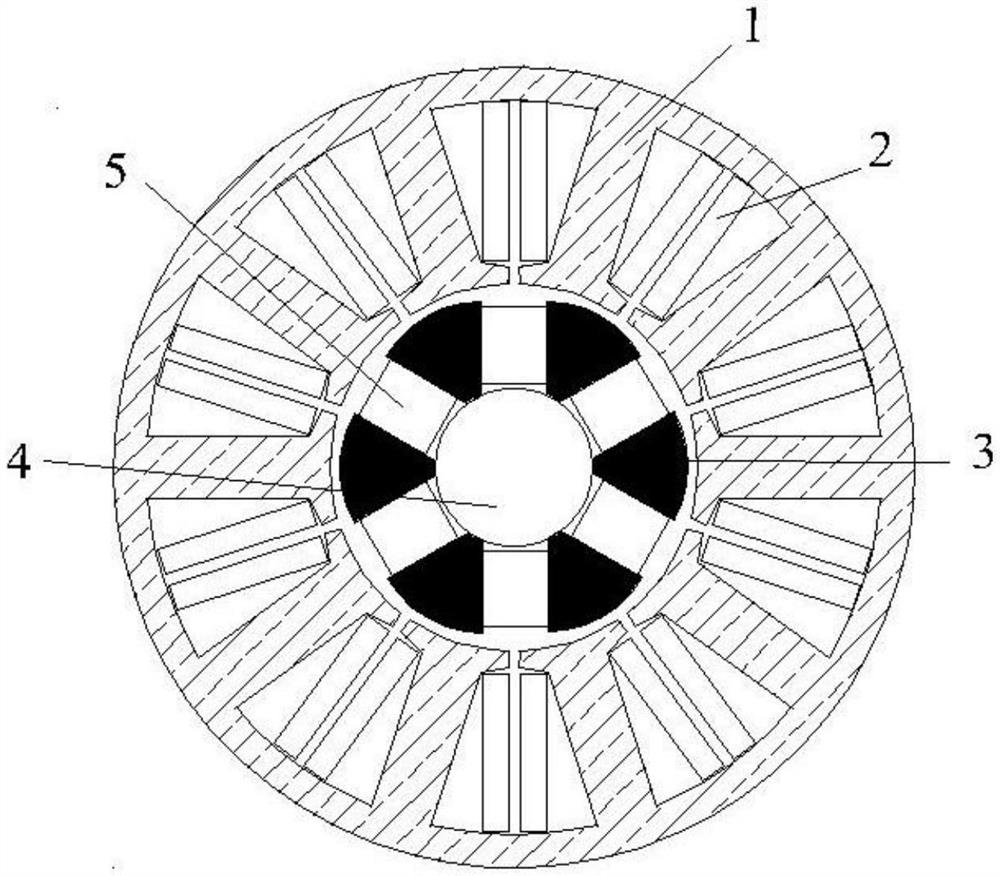 Hybrid magnetizing permanent magnet synchronous motor structure