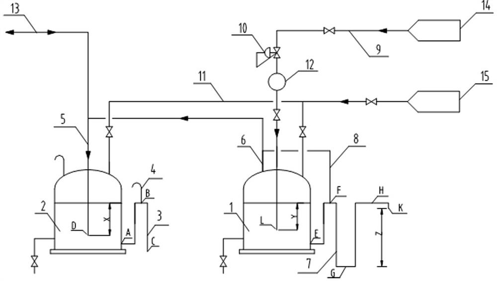 Pressure-stabilizing protective system for nylon 66 saline solution storage tank