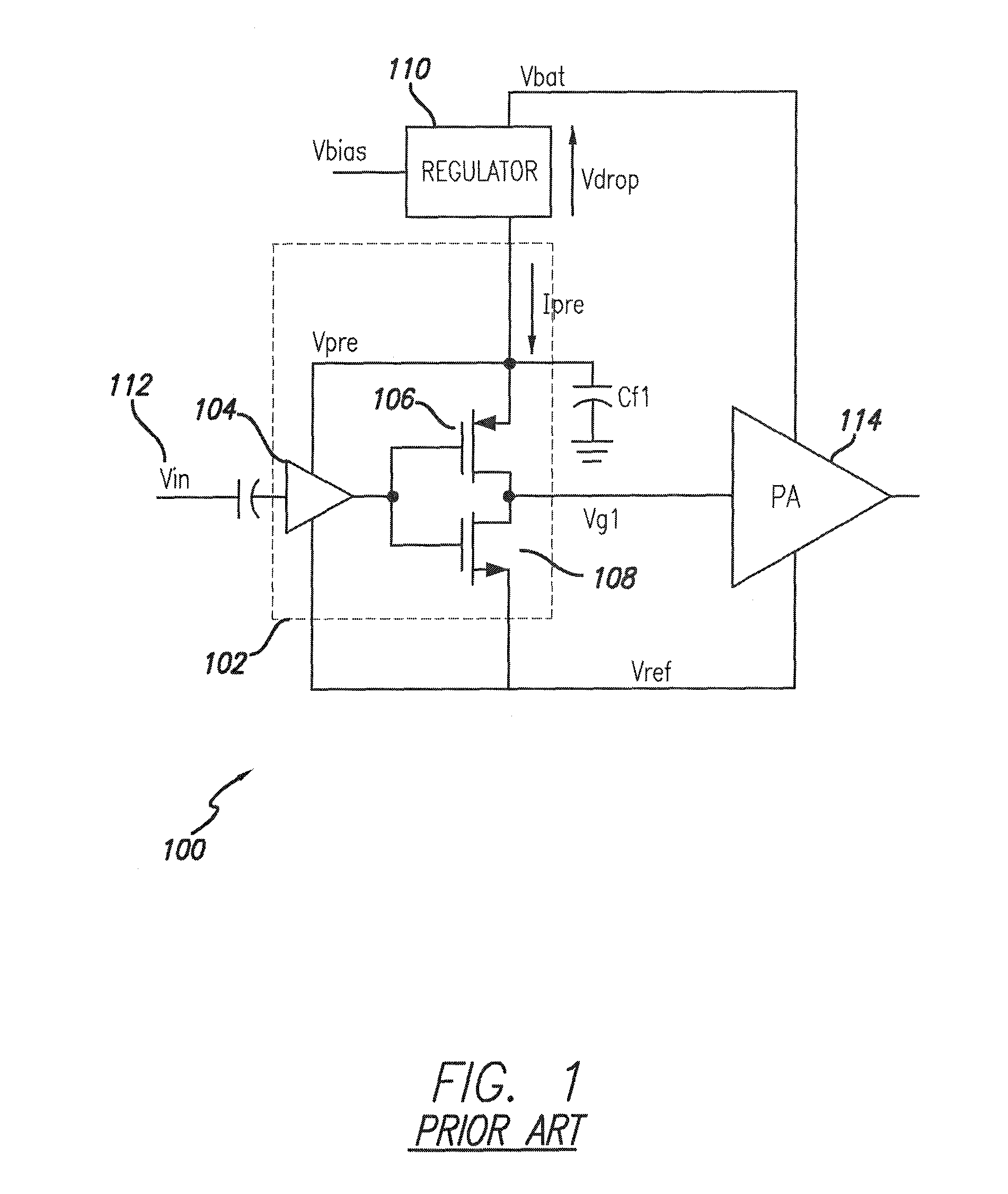 Stacked pre-driver amplifier