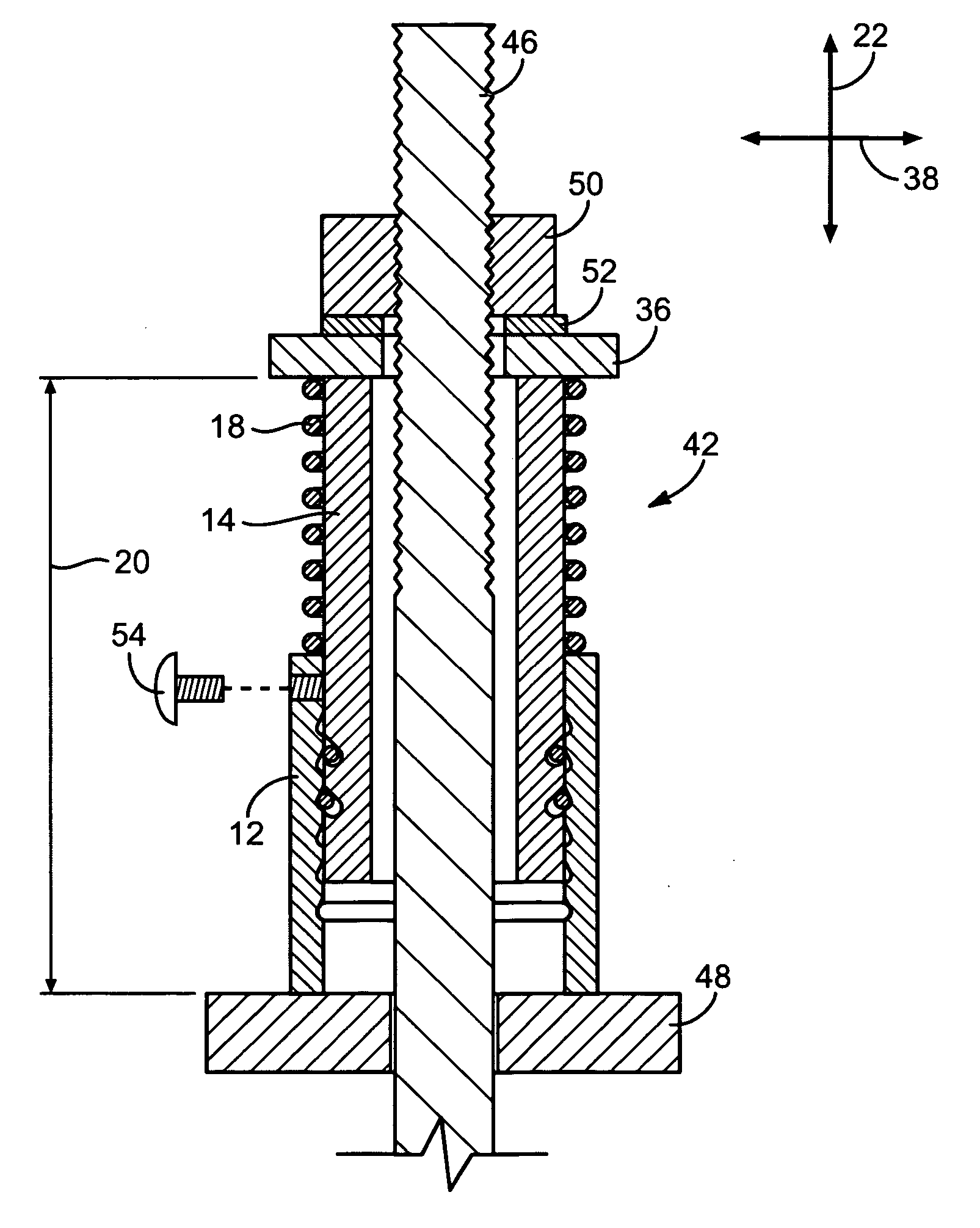 Racheting take-up device