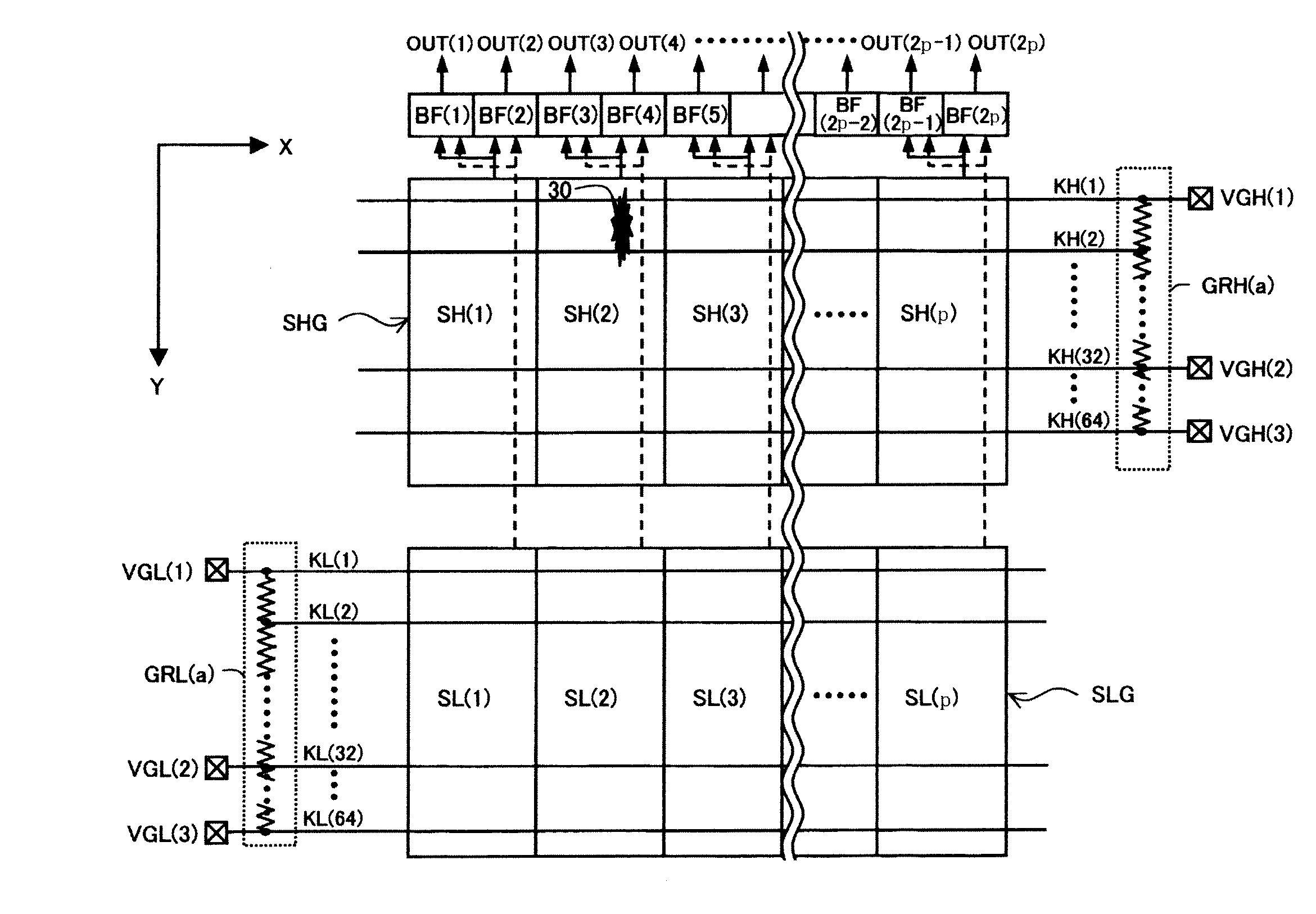 Semiconductor integrated circuit for driving display panel, display panel driving module, and display device