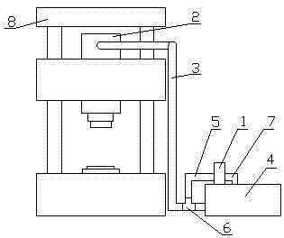 Large heavy-duty open die forging oil press unloading system