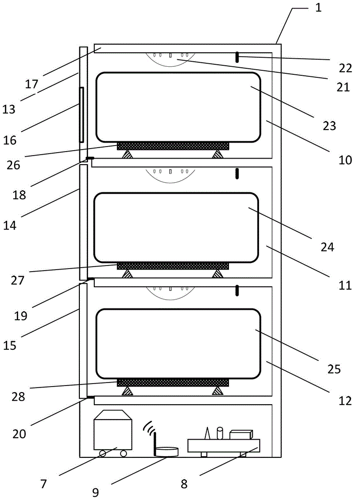 Intelligent refrigerator and intelligent refrigerator food storage management method based on Internet of Things technology