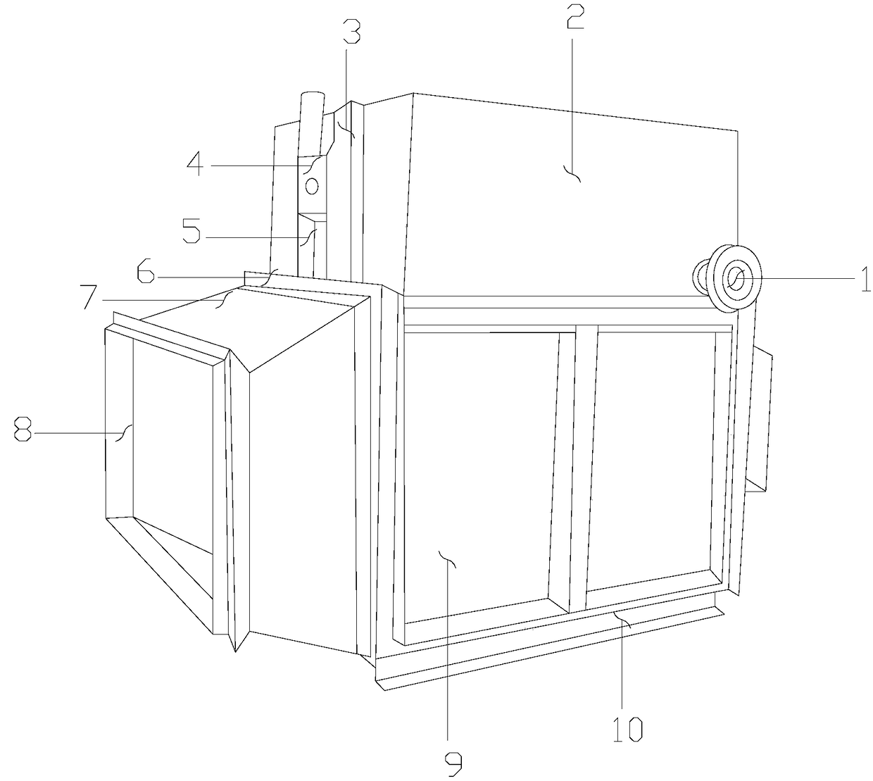 Waste heat recovery and utilization device of microwave equipment for tobacco processing