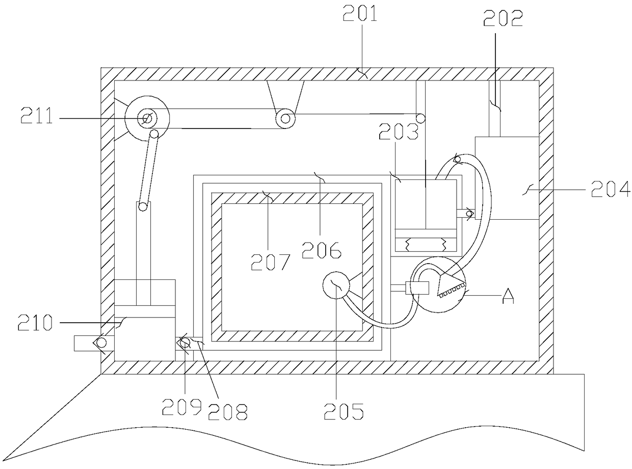 Waste heat recovery and utilization device of microwave equipment for tobacco processing