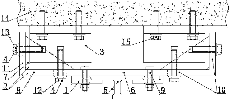 Guide rail vibration isolation structure