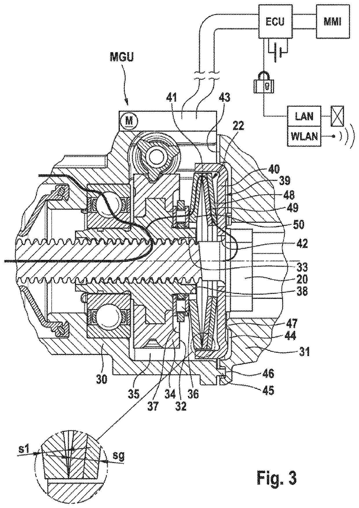 Electrical wheel brake actuator with improved end position recognition