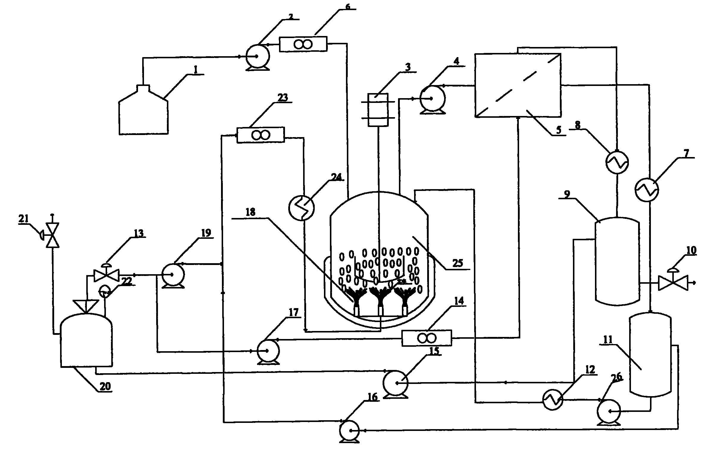 Method and equipment for separating volatile organic matters from fermentation product in situ