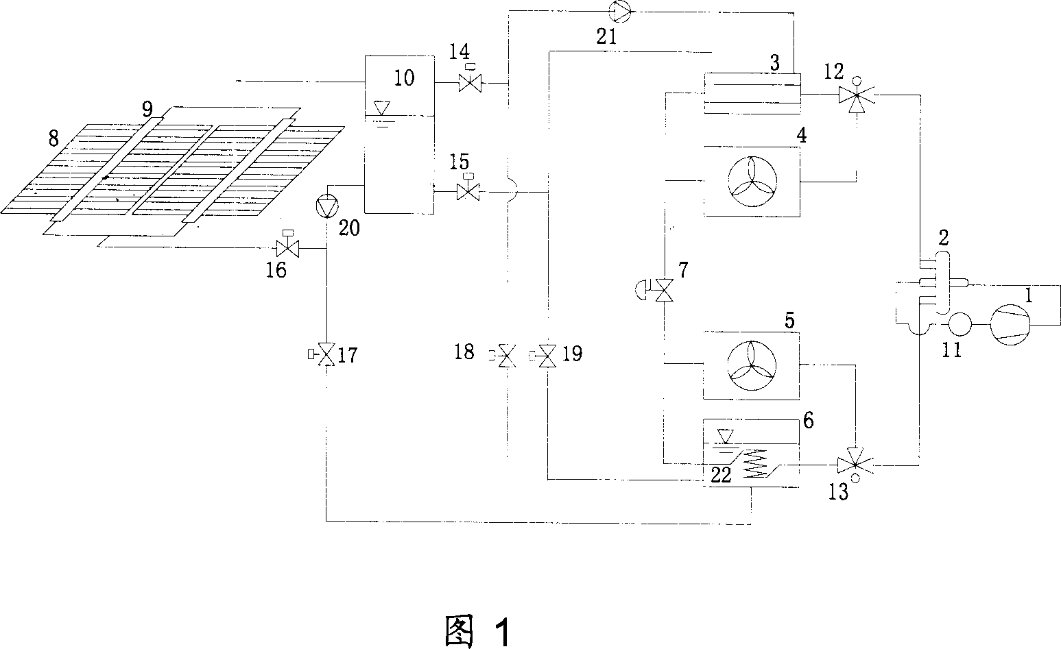 Multiple heat source multifunction solar energy heat pump