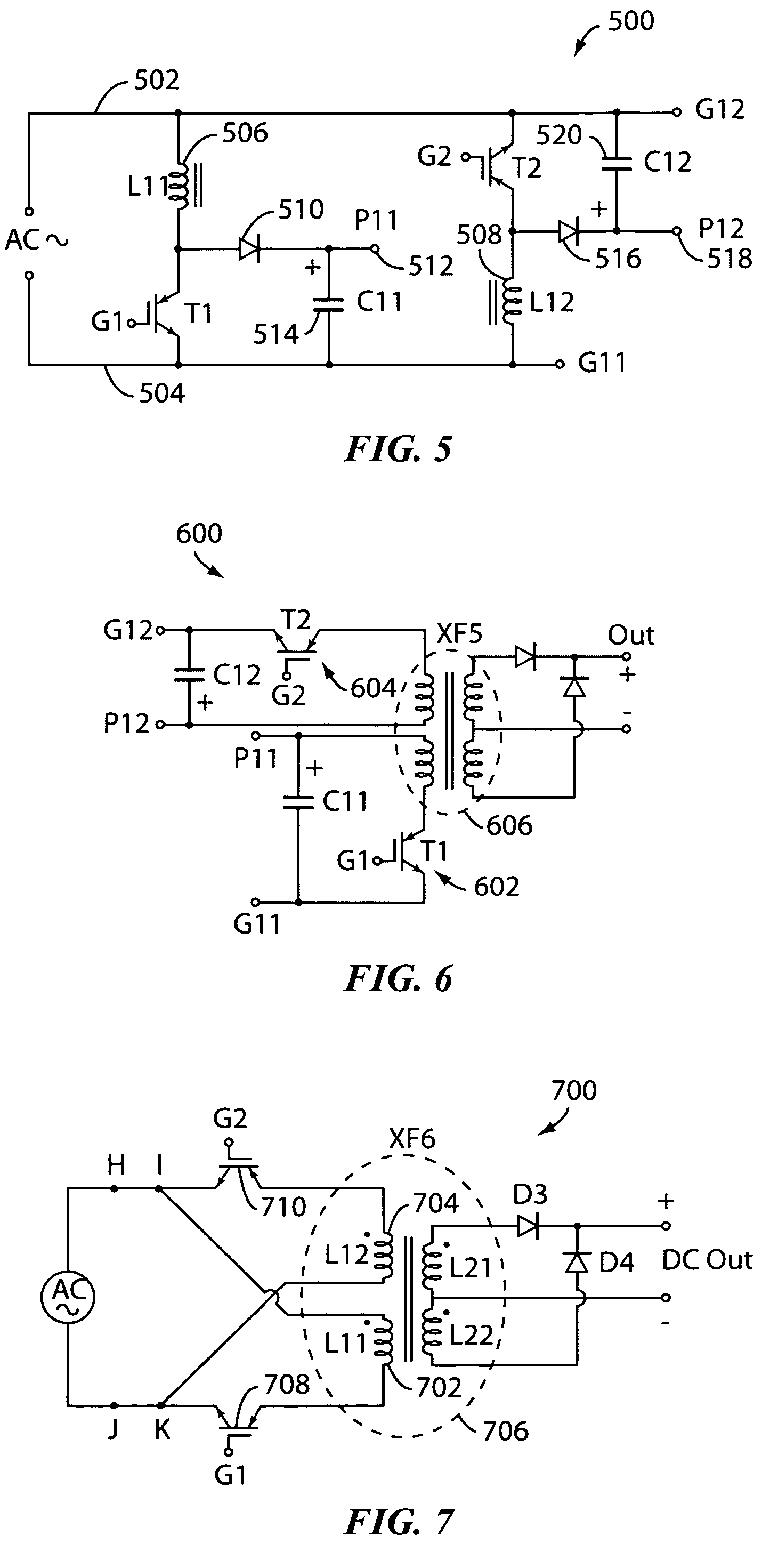 Switching power supply with direct conversion off AC power source