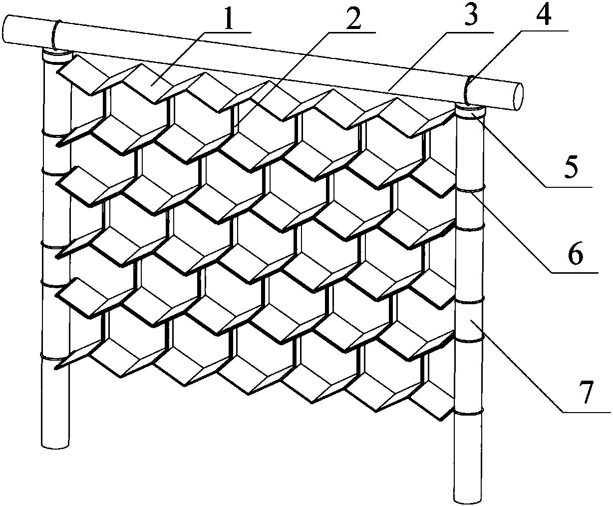 A natural light ventilation sunshade device