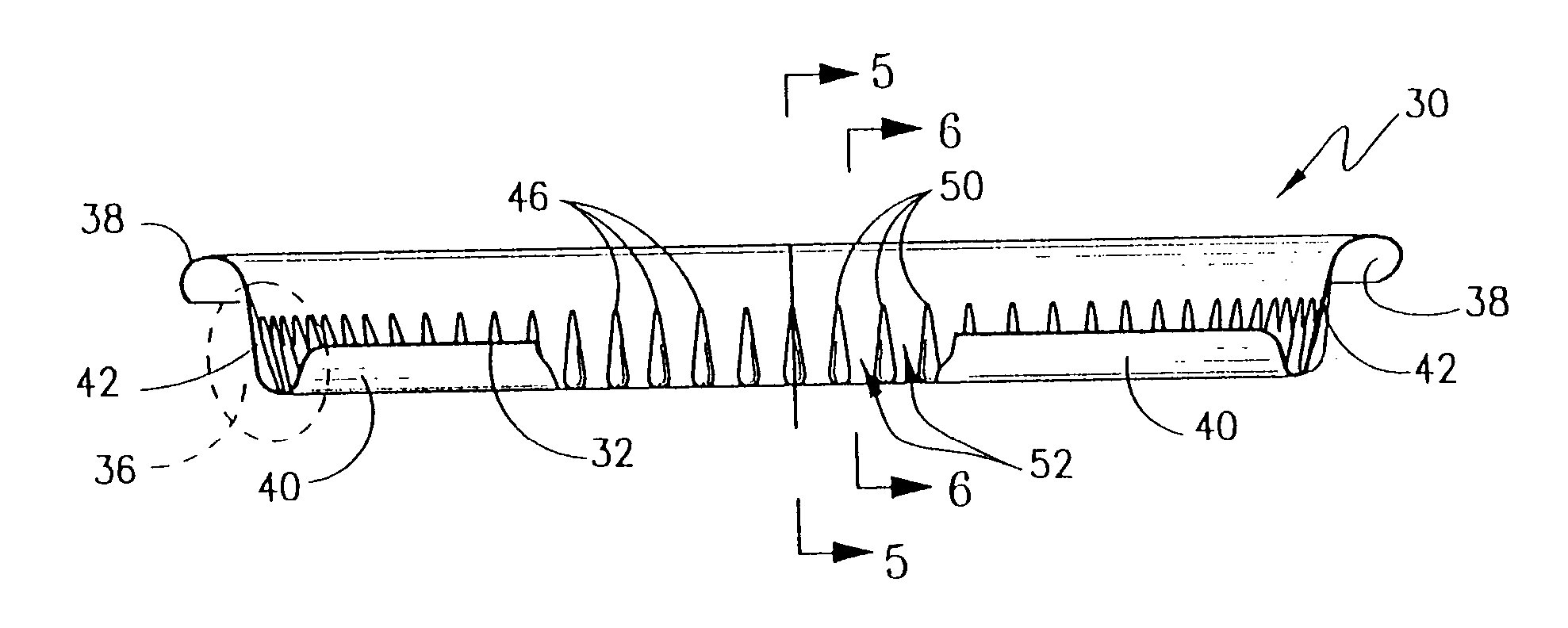 Method and container having reinforcing rib structures