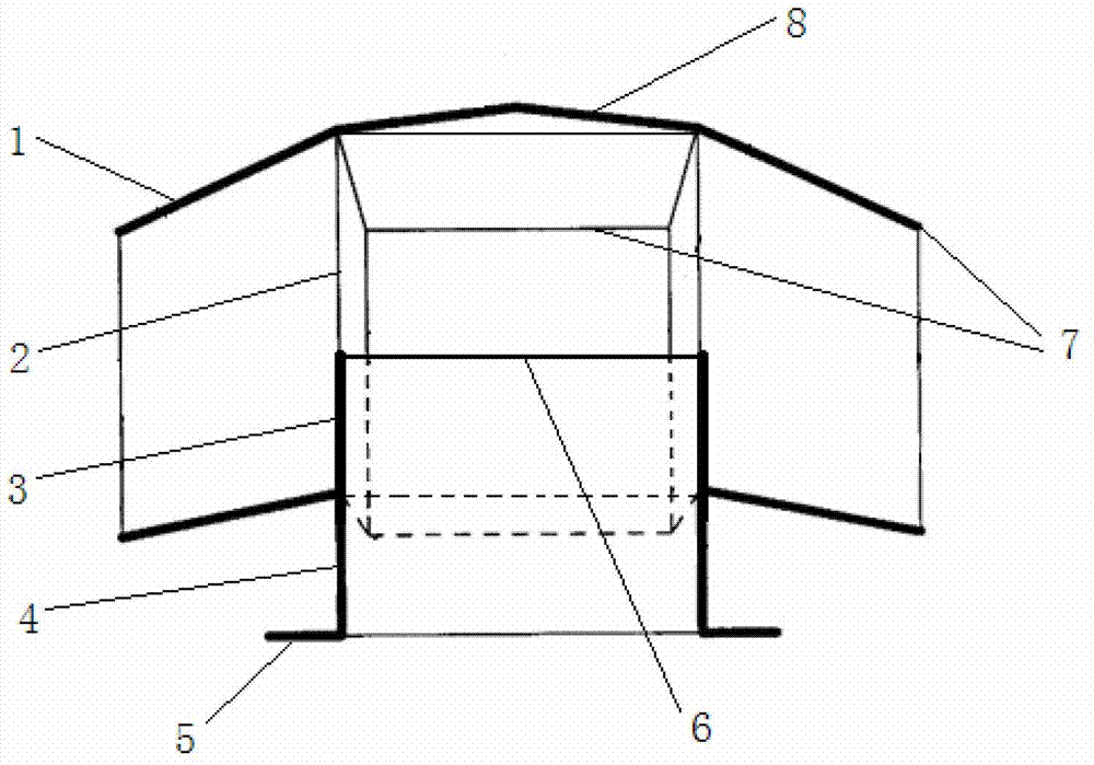 Ventilation and exhaust backflow-preventive cap