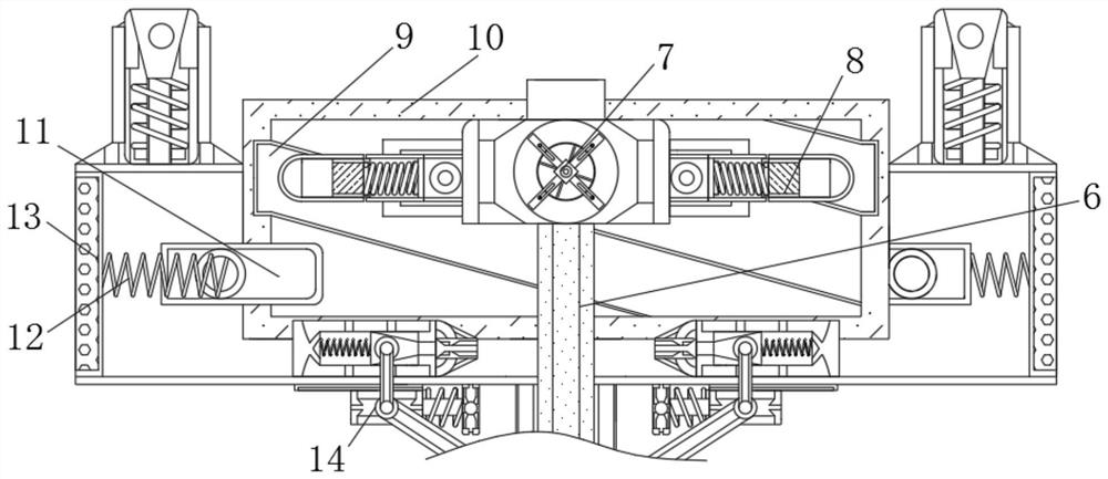 Device for automatically treating clothing thread residues based on centrifugal force principle