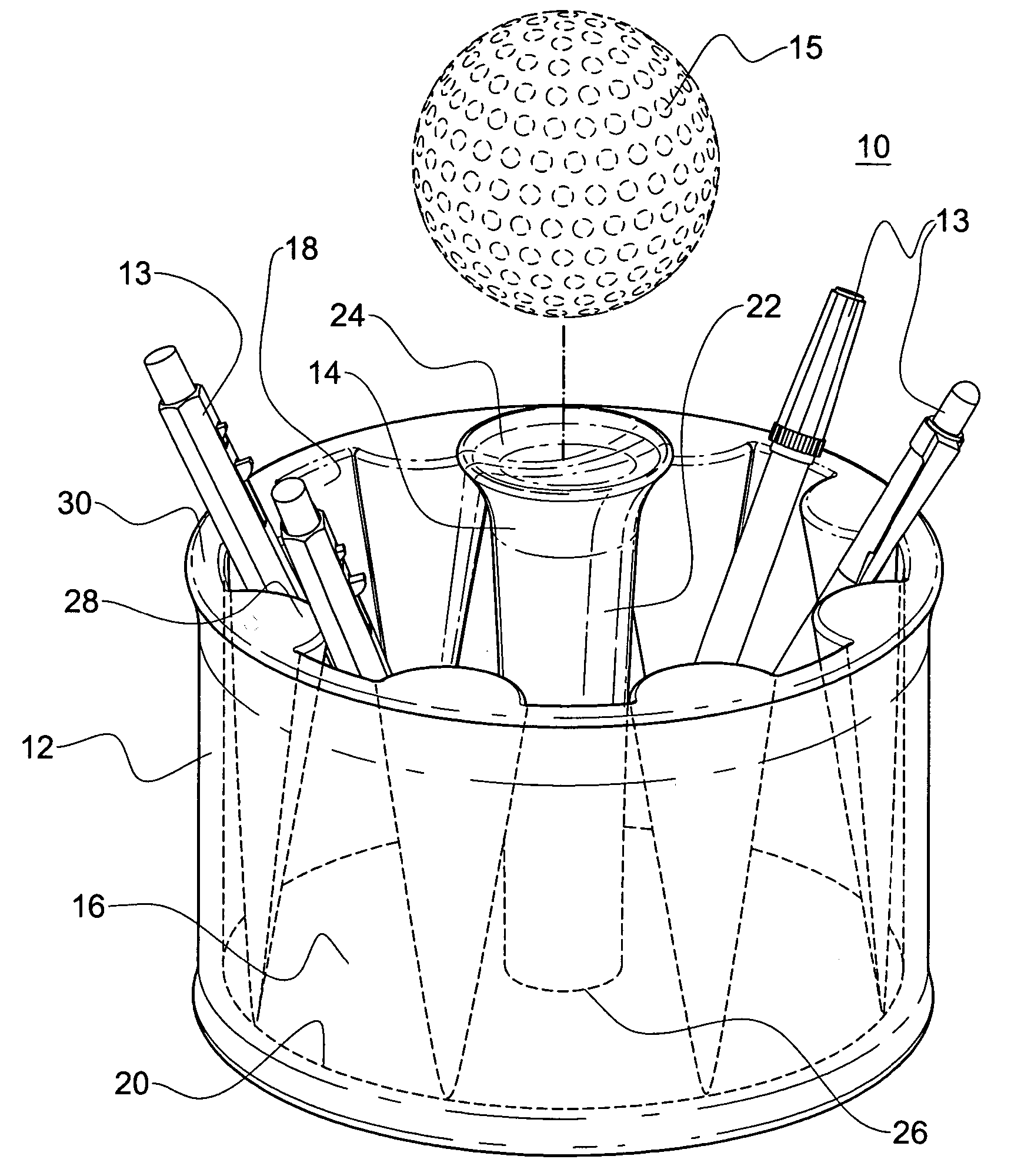 Multi-purpose holder having a post