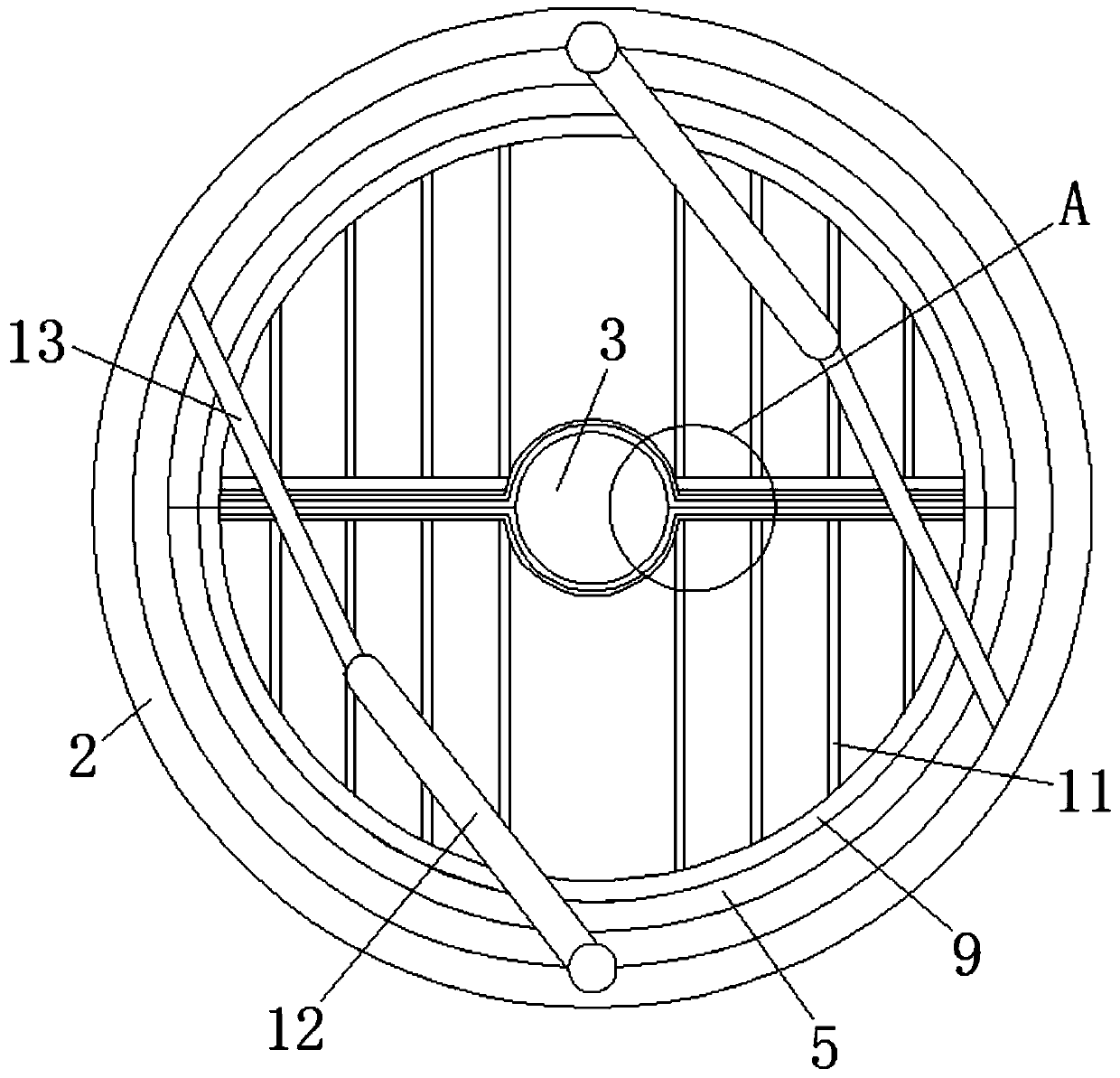 A rotating pencil holder for easy selection