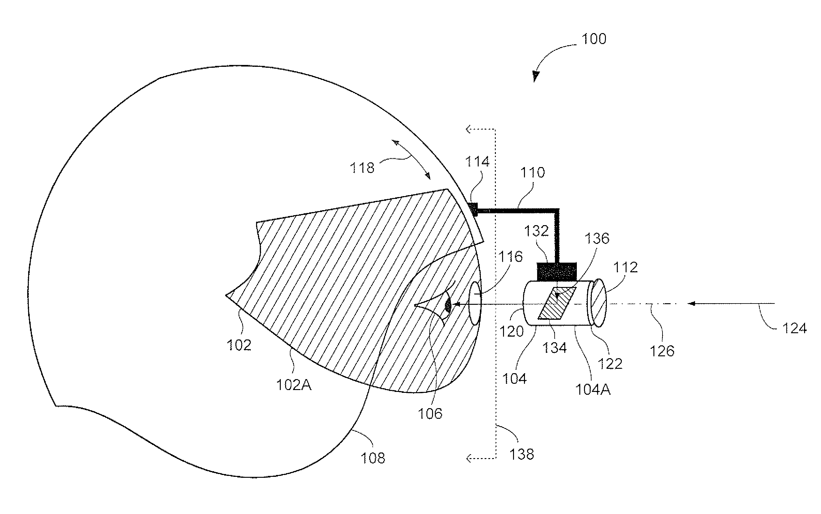 Helmet mounted display system adjustable for bright ambient light conditions