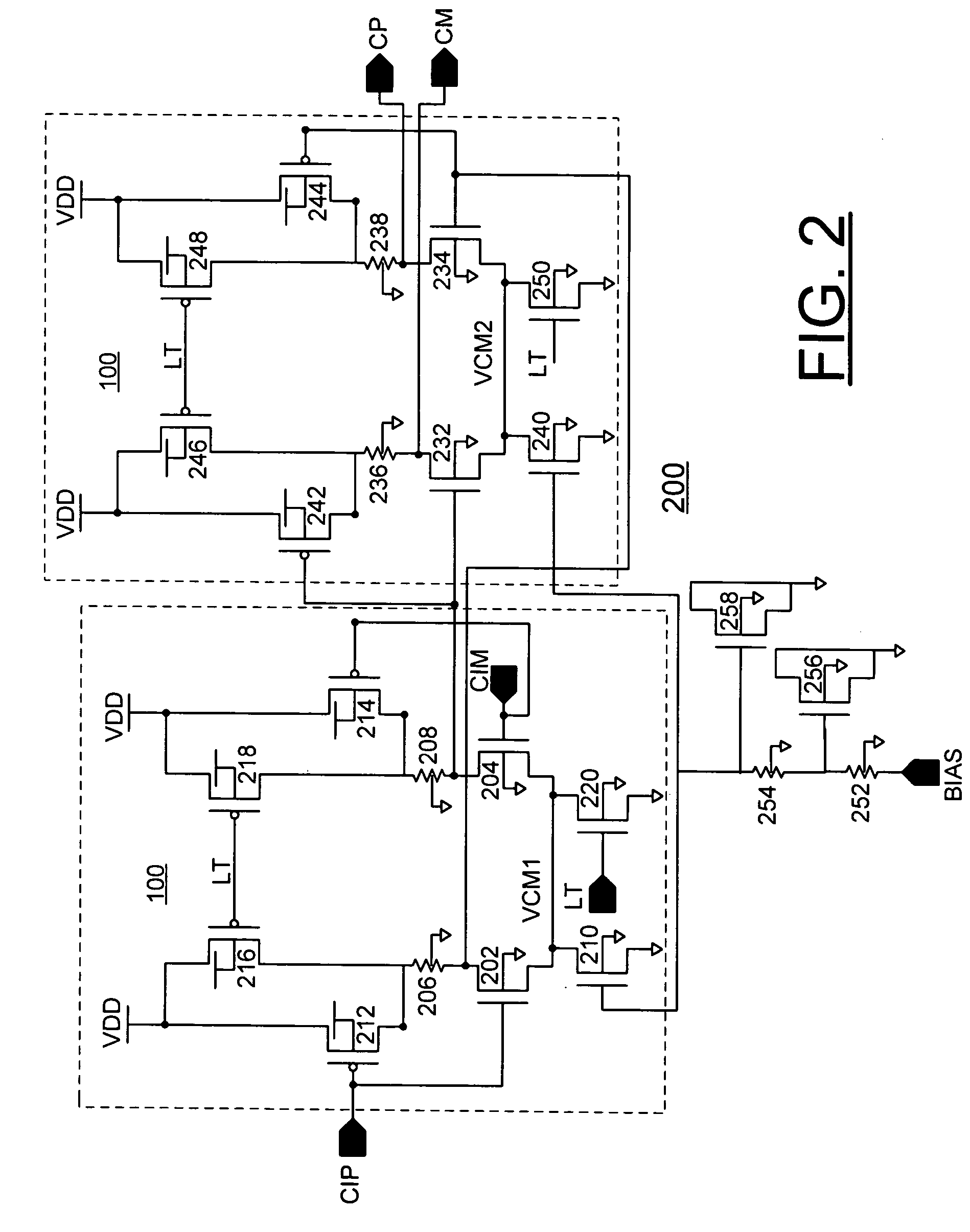 Dual mode analog differential and CMOS logic circuit