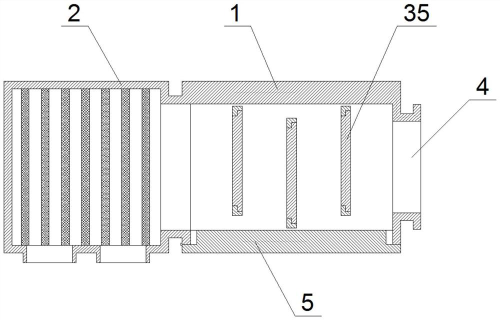 An industrial waste gas purifier