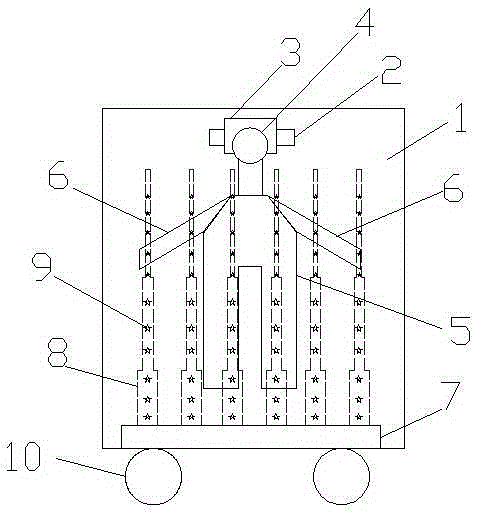 A steam ironing table