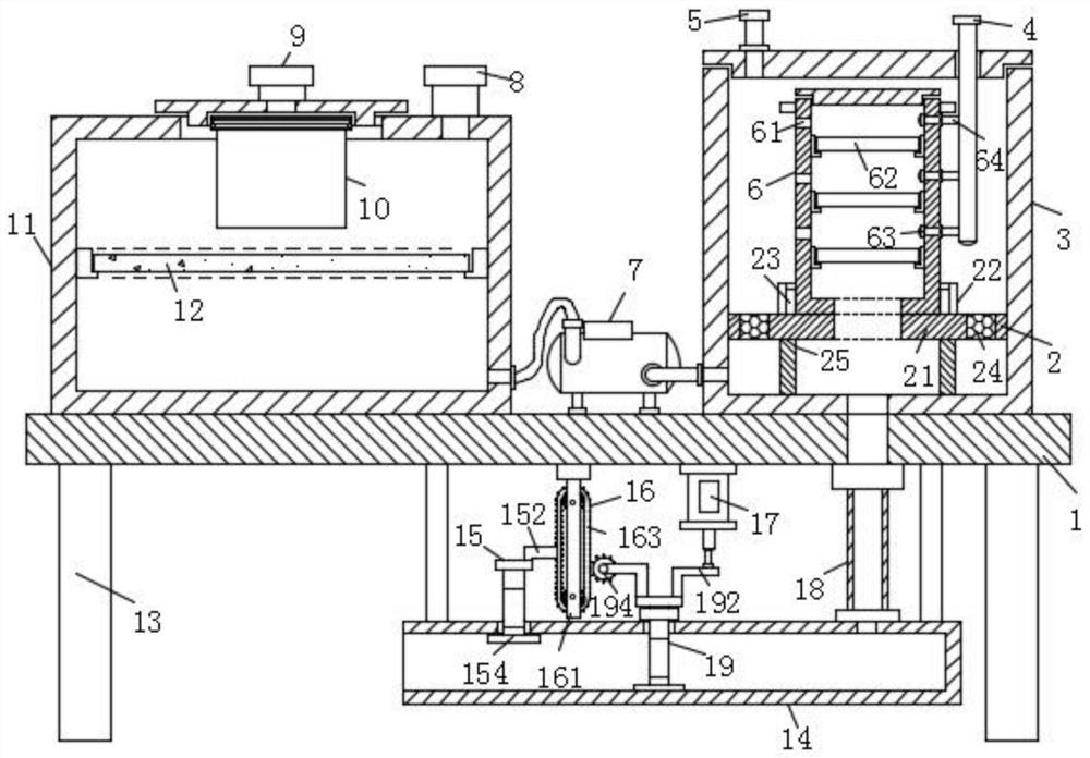 Industrial flue gas desulfurization and denitrification dust remover