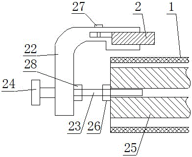 A bottle-feeding pretreatment unit of crooked mouth wine bottle printing equipment