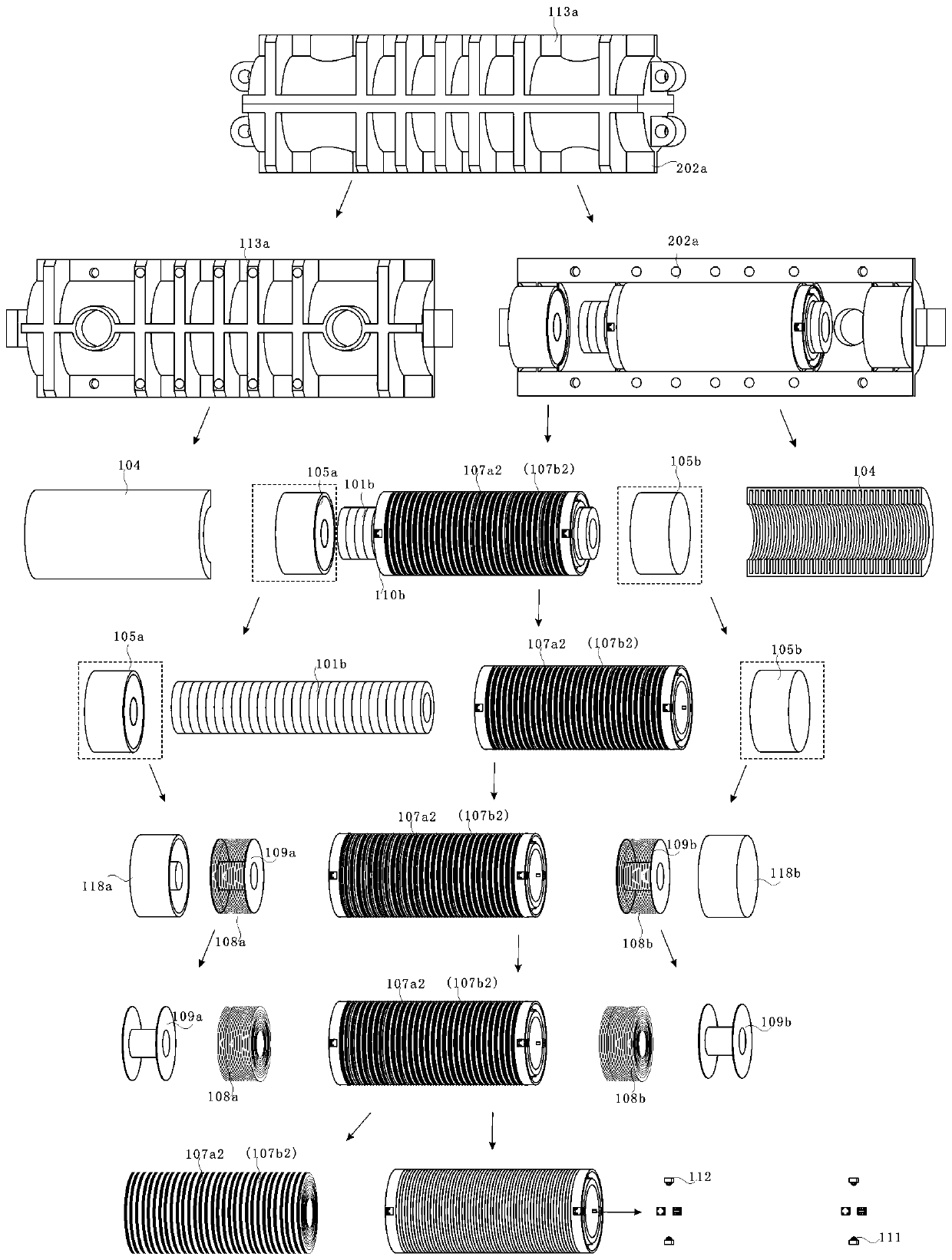 Linear motor generator power supply