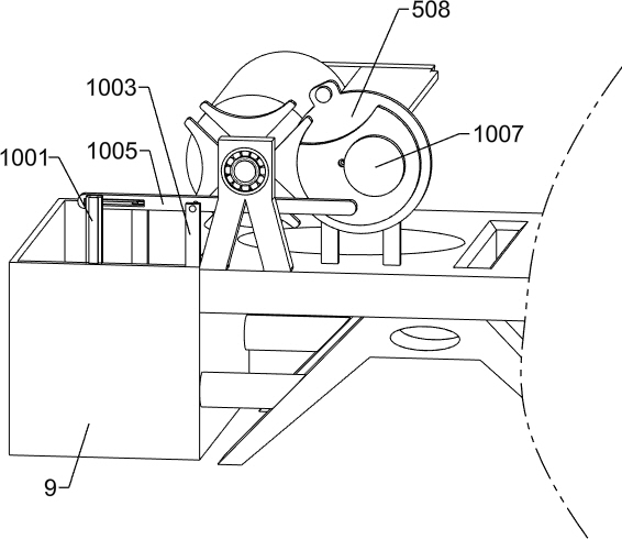 Bean curd dicing device with knife sticking prevention function for food processing