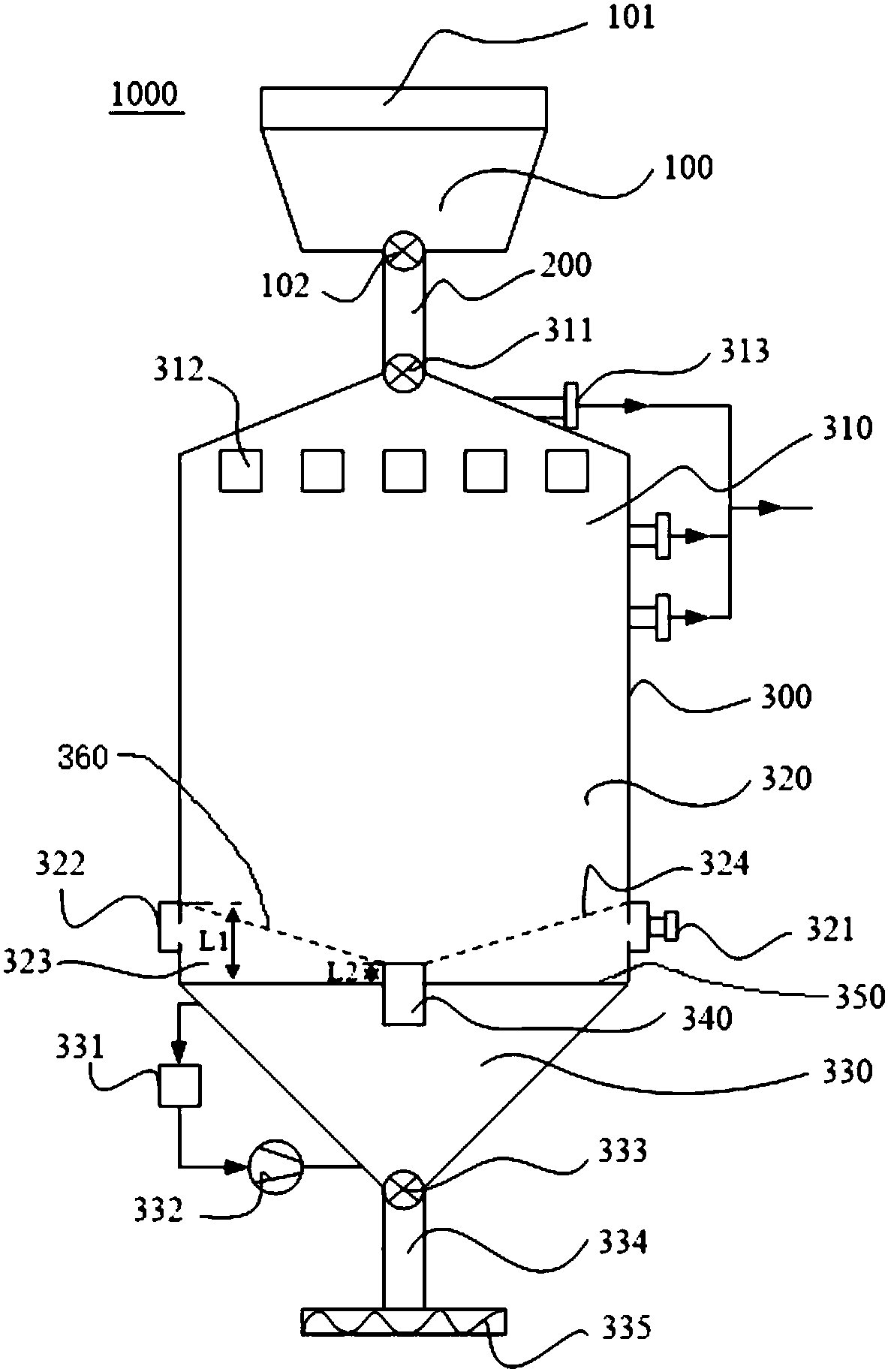 Vertical pyrolysis furnace