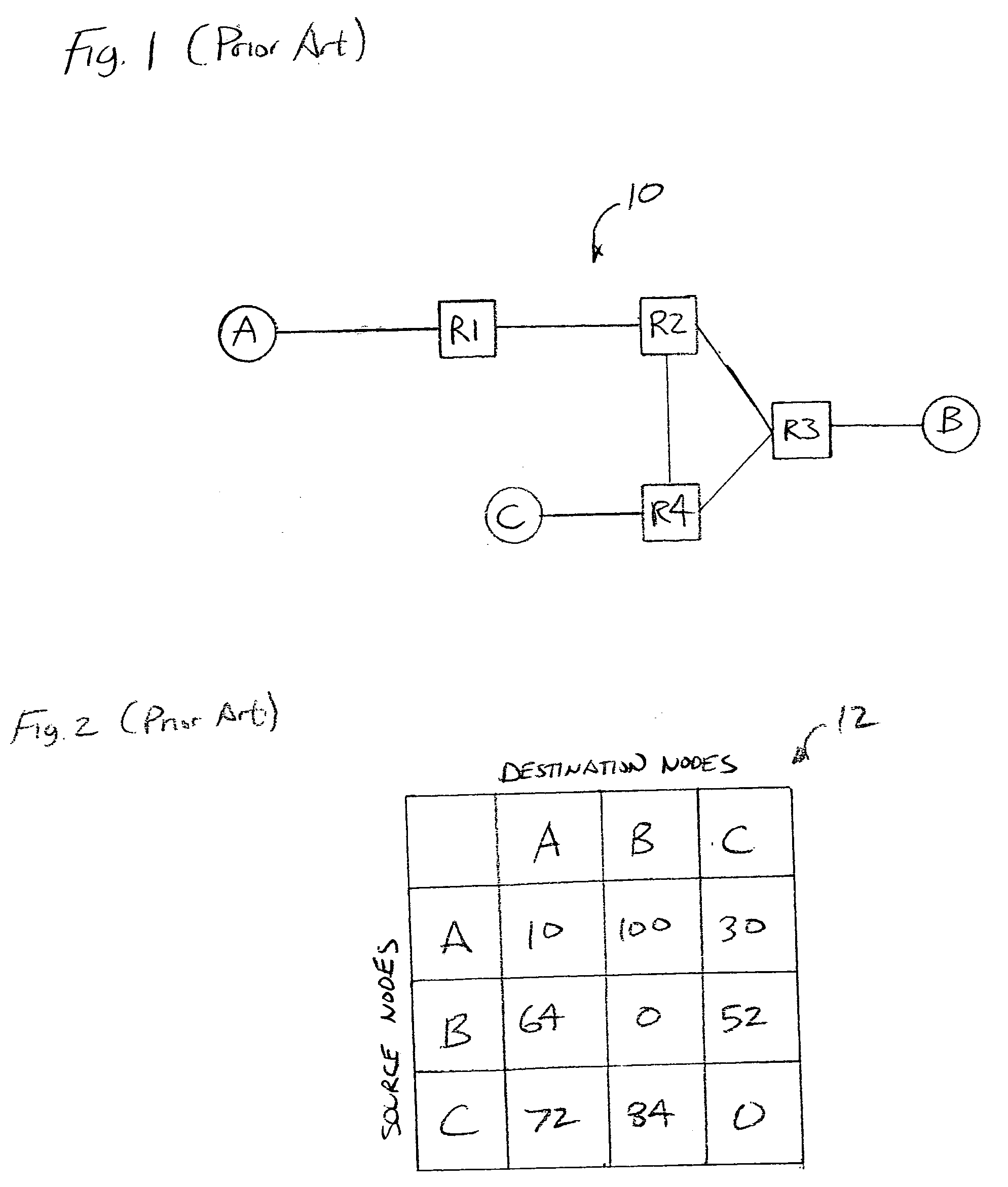 Methods and computer programs for generating data traffic matrices